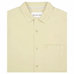 Textured Cotton Ss Shirt Rae-pale Khaki