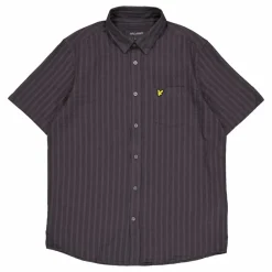 Textured Stripe Short Sleeve S W635 Gunmetal