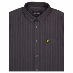 Textured Stripe Short Sleeve S W635 Gunmetal