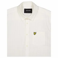 Textured Stripe Short Sleeve S X157 Chalk
