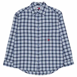 Tjm Badge Flannel Shirt Ext Blue