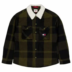 Tjm Check Sherpa Lined Overshi Mr1 - Drab