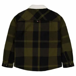 Tjm Check Sherpa Lined Overshi Mr1 - Drab