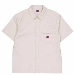 Tjm Essential Solid Ss Overshirt Newsprint