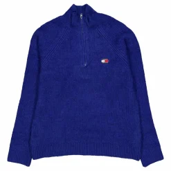 Tjm Reg 1/4 Zip Raglan Badge Blue