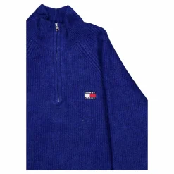 Tjm Reg 1/4 Zip Raglan Badge Blue