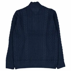 Tjm Reg Cable S Flag 1/4 Zip Dark Night Navy