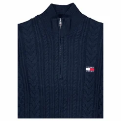Tjm Reg Cable S Flag 1/4 Zip Dark Night Navy