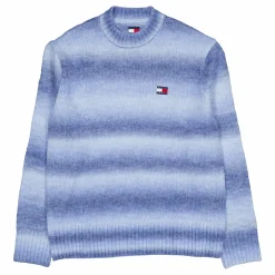 Tjm Reg Ombre Cneck Sweater Blue