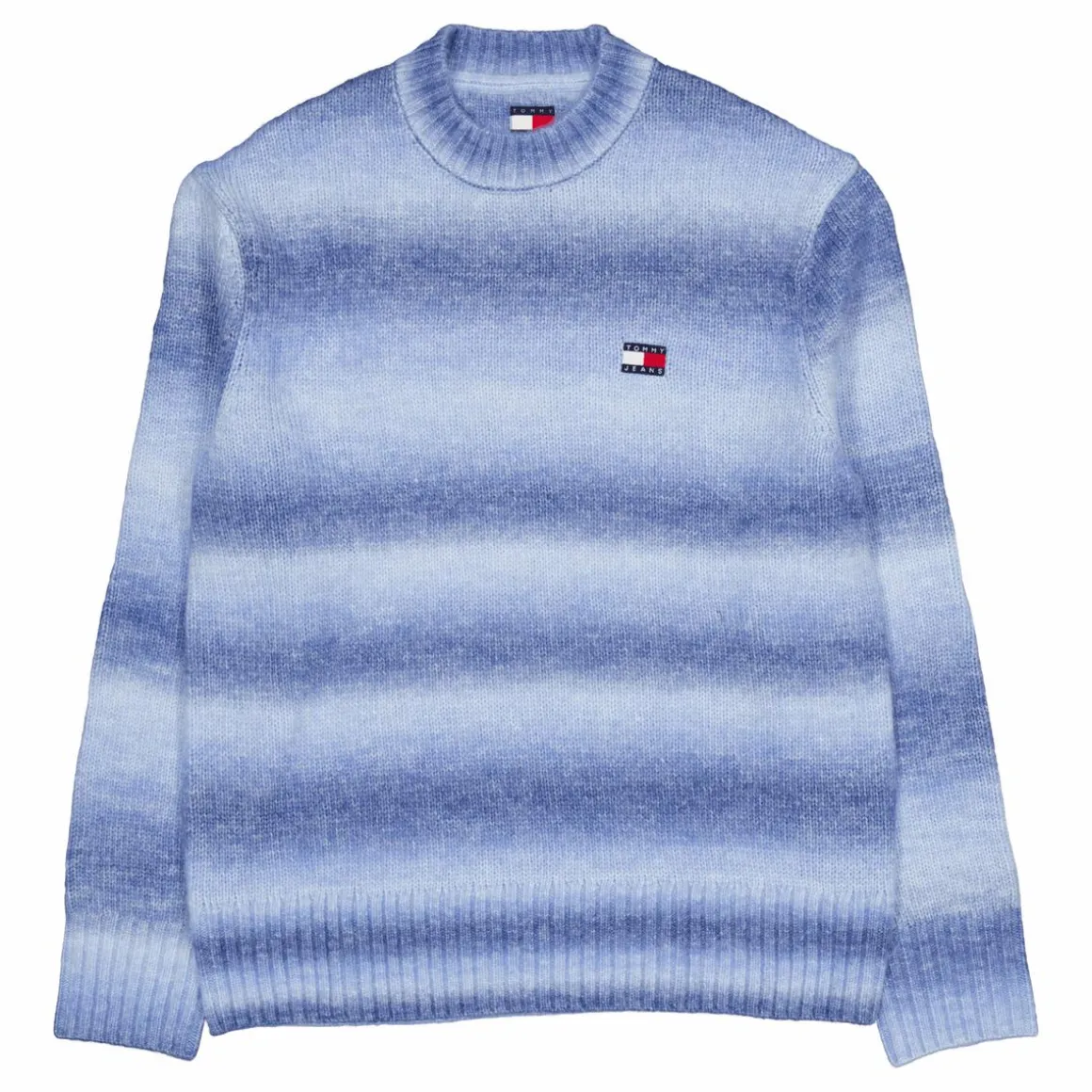 Tjm Reg Ombre Cneck Sweater Blue