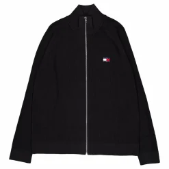 Tjm Reg Ziptru Hi Neck Sweater Bds-black