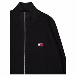 Tjm Reg Ziptru Hi Neck Sweater Bds-black