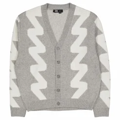 Tom Cardigan Ax5 Grey Melange Wave