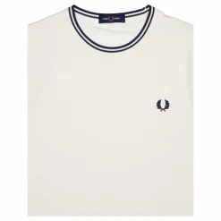 Twin Tipped T-shirt Ecru/tennis Blue