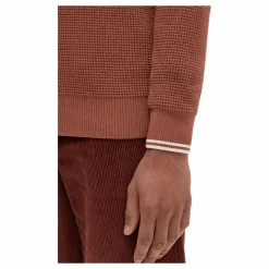 Waffle Stitch Jumper S54 Whisky Brown