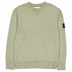 Washed Badge Crew Neck Dark Juniper