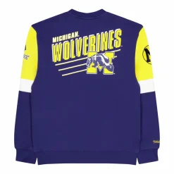 Wolverines All Over Crew 3.0 Navy