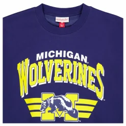 Wolverines All Over Crew 3.0 Navy