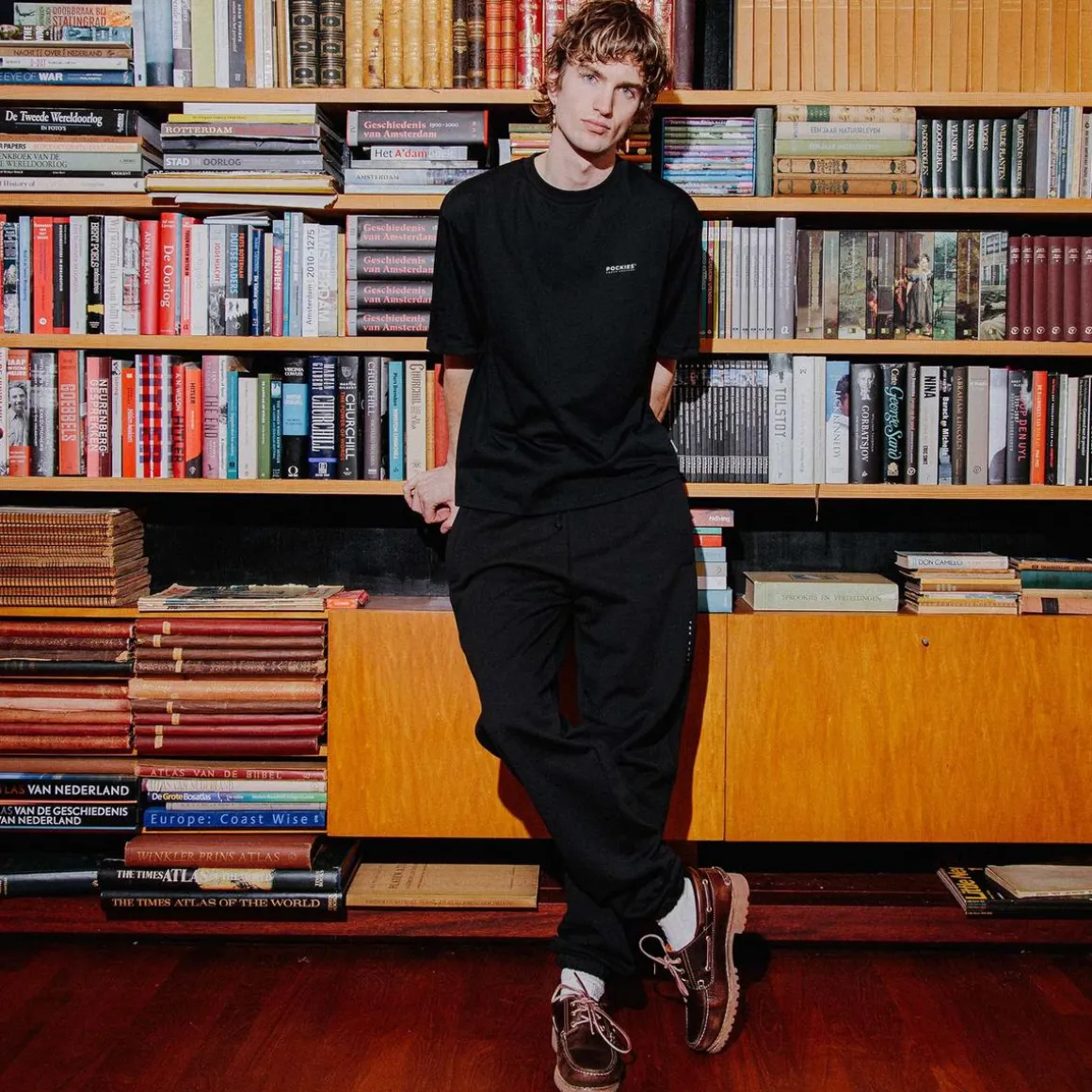 Word Tee Black Black