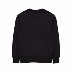 Woven Tab Crew Neck Beh